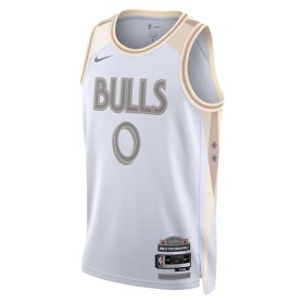 Dres Chicago Bulls Coby White Nike 2024-25 City Edition Bijela Swingman